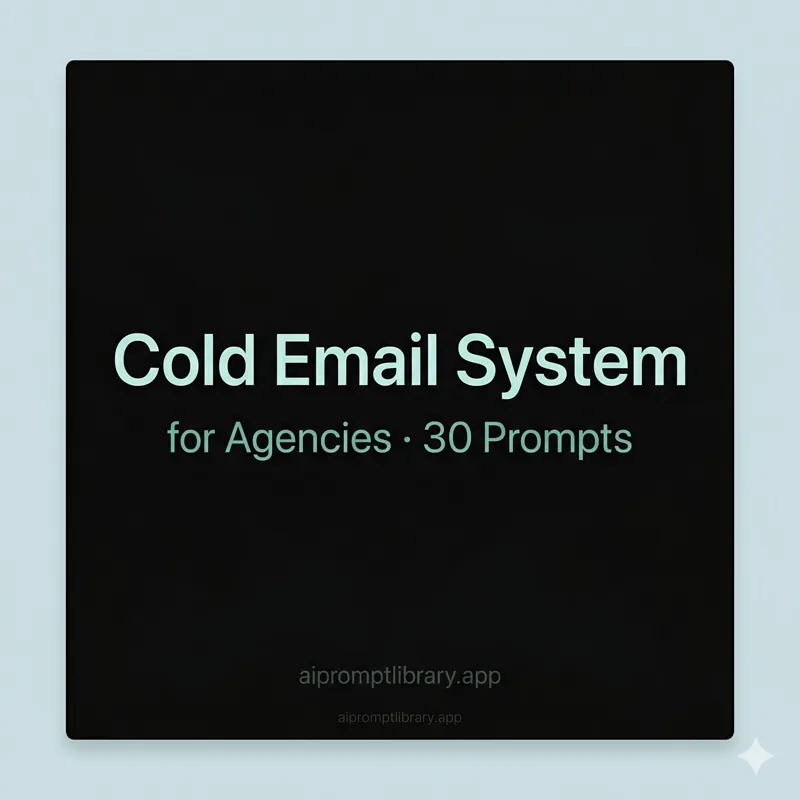 Cold Email System for Agencies cover