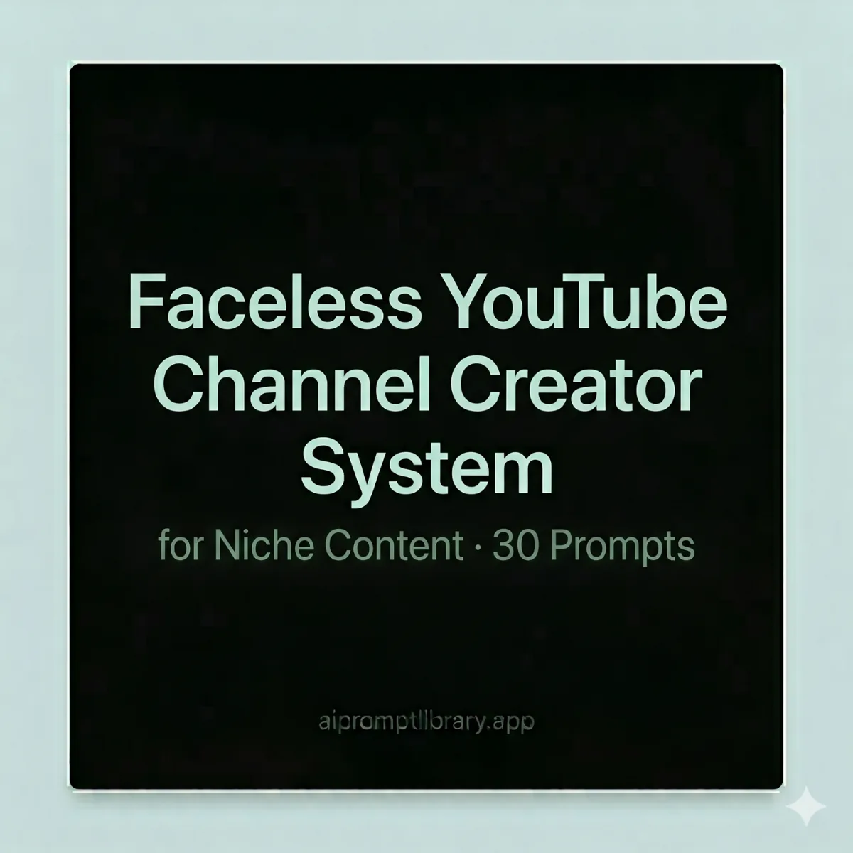 Faceless YouTube Channel Creator System cover