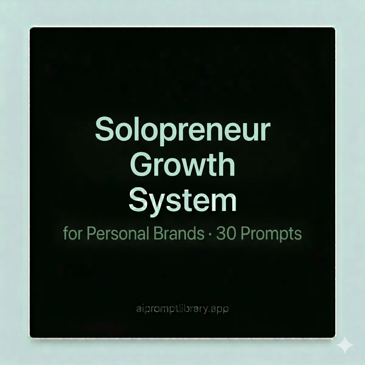 Solopreneur Growth System cover